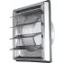 Grille Ventilation Inox 125 mm pour Hotte, Extracteur et Sèche-Linge - Filet Anti Insectes - Anti-Retour - Résistance Intempéries - 185x185mm - DN125