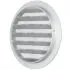 Grille de Ventilation Ronde 100 mm en Fonte d'Aluminium - Filet Anti Insectes - Durable et Résistante aux Intempéries - Extérieure/Intérieure - DN100