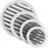 Grille de Ventilation Ronde 200 mm en Fonte d'Aluminium - Filet Anti Insectes - Durable et Résistante aux Intempéries - Extérieure/Intérieure - DN200