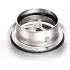 Bouche VMC 100 mm en acier inoxydable brossé - Réglable - Inox 304 - Extraction/Insufflation - Pour conduit VMC et hotte - Installation mur ou plafond