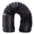 DOMUX Tuyau Ventilation 125 mm en PVC pour hotte aspirante, Gaine de Ventilation Flexible en Aluminium 127 mm x 3 m, Evacuation pour Extracteur d'Air