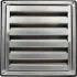 Grille Ventilation 125 mm Inox Haute Qualité - Hotte, Extracteur, Sèche-Linge, VMC - Filet Anti Insectes - Résistance Intempéries - 185x185mm - DN125