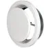 Bouche VMC 100 mm Réglable en Acier Blanc Laqué - Extraction - Durable et Élégante - VMC Simple et Double Flux - Installation Mur ou Plafond - DN100