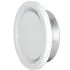 Bouche VMC 100 mm Réglable en Acier Blanc Laqué - Extraction - Durable et Élégante - VMC Simple et Double Flux - Installation Mur ou Plafond - DN100