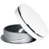 Bouche VMC 125 mm Réglable en Acier Blanc Laqué - Insufflation - Durable et Élégante - VMC Simple et Double Flux - Installation Mur ou Plafond - DN125